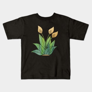 Plants Art Green Kids T-Shirt